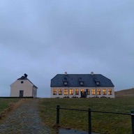 A quiet house at dusk, photographed by Matthew